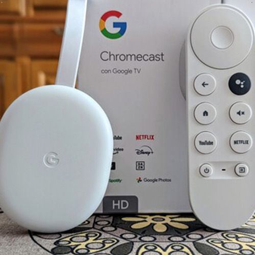Google Chromecast TV 4 HD, transmisión multimedia de voz, 8 GB, 2 GB de RAM