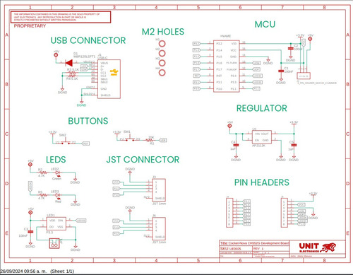 Tarjeta De Desarrollo Ch552g Cocket Nova Unit E8051 Mcs51