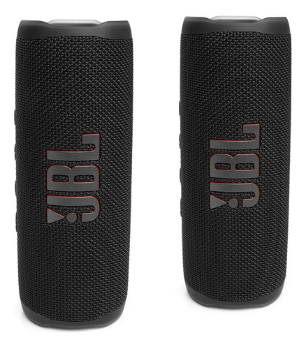 Jbl Flip 6 Altavoces Bluetooth Portátiles Negros (pack De 2)