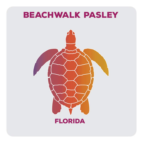 Posavaso Acrilico Diseño Tortuga Recuerdo Pasley Florida 4