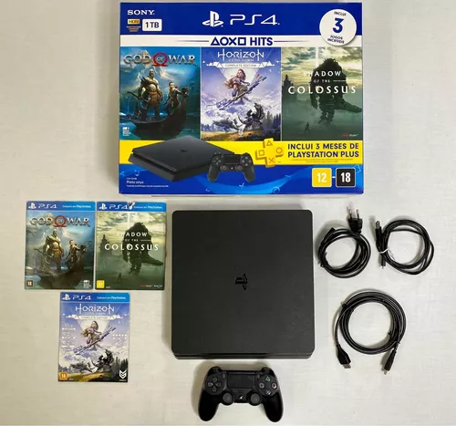 Console PlayStation 4 - Slim 1TB - Hits Bundle v3 