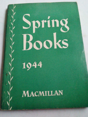Catálogo De Libros Antiguo 1944 Spring Books Macmillan Eng
