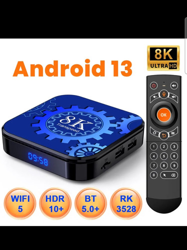 Tv Box Android 13 8k. Rockchip Rk 3528.4 Ram 64 Gb 