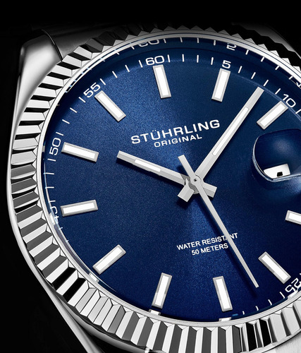 Reloj Pulsera Stuhrling Original De Acero Inoxidable