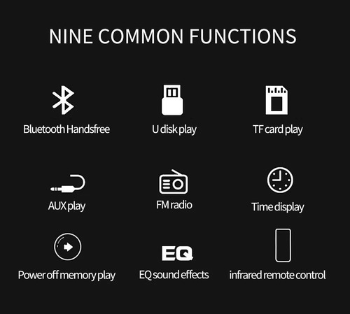 Reproductor Mp3 1 Din Con Bluetooth Y Auxiliar Para Auto