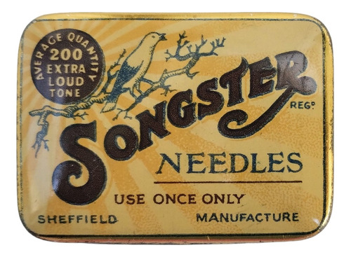 Antiguas Púas Gramófono Songster Needles Sheffield England