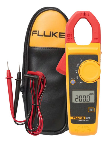 Alicate Amperímetro Digital Cat Iii 600v Fluke 303