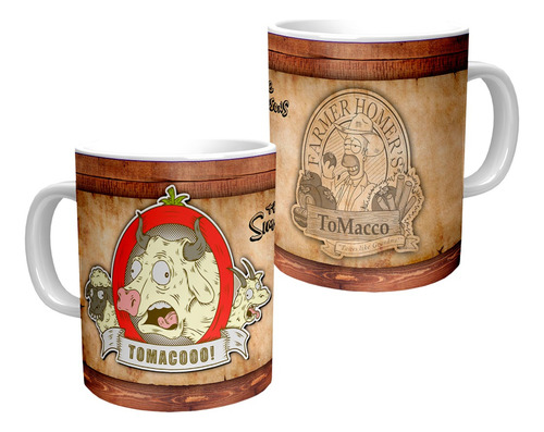 Taza De Los Simposon Tomaco - Homero Simpson - Cerámica