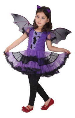 C Disfraz De Murciélago Para Niñas, Disfraz De Bruja, Disfraz De Cosplay De Tutú Para