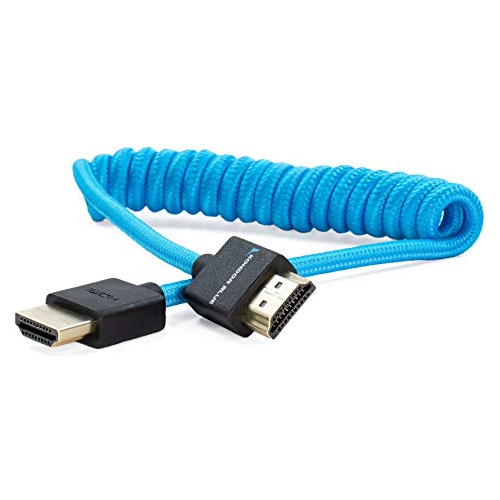 Kondor Blue Cable Trenzado Hdmi A Hdmi 4k En Espiral Corto D