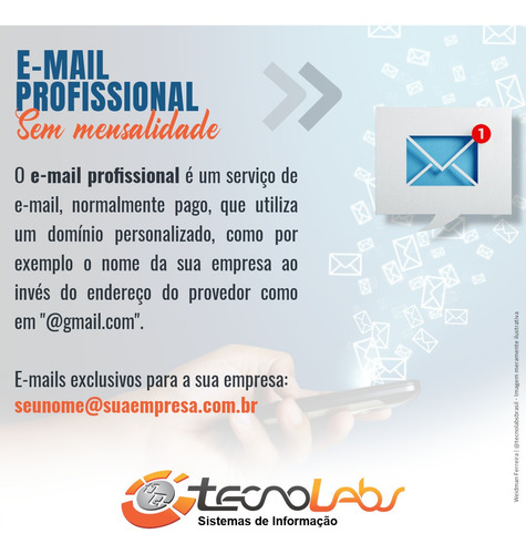 Imagem 1 de 3 de E-mail Profissional Sem Mensalidade (25% Off)