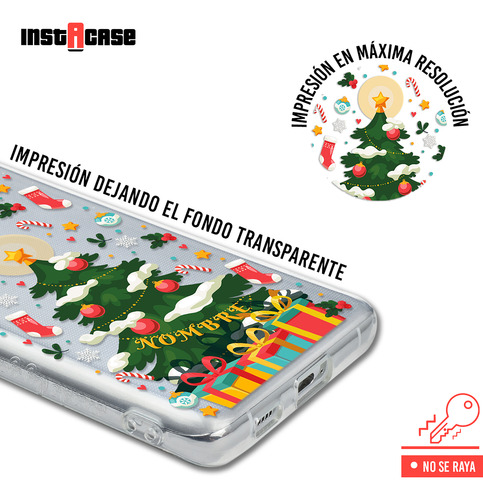 Funda Para Oneplus Navidad Árbol Navideño Con Tu Nombre