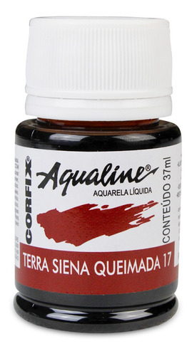 Tinta Aquarela Aqualine Corfix 37ml- 17 Terra Siena Queimada Cor Terra Siena Queimada