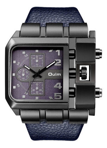 Relojes Oulm Quartz Waterproof Hombre Mesa De Cinturón