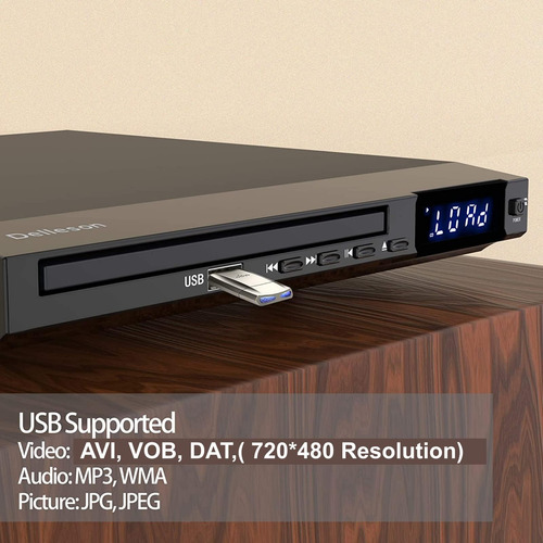 All Region Free Compact Dvd Player Para Tv, Conector De Micr