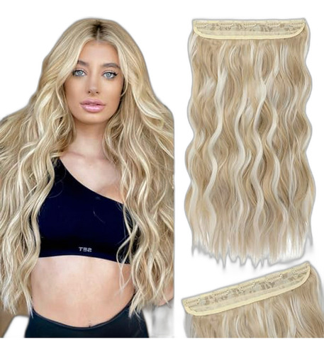 Extensiones Cabello Rubio Reecho 20  Beach Waves.