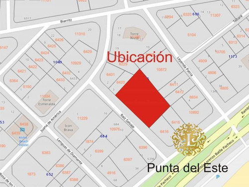 Imagen 2 de 4 de Se Vende Terreno Punta Del Este P/inversores - 3955 M2