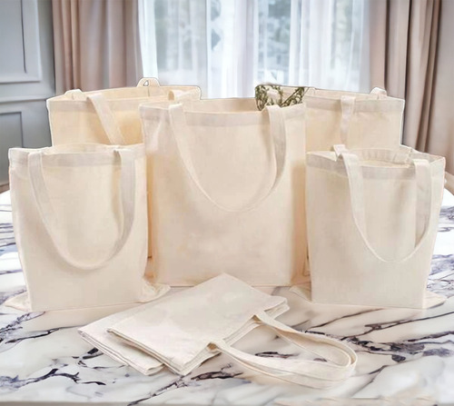 70 Sacolas Ecológicas 38x40(ecobag)tecido Algodão Cru Lisa.