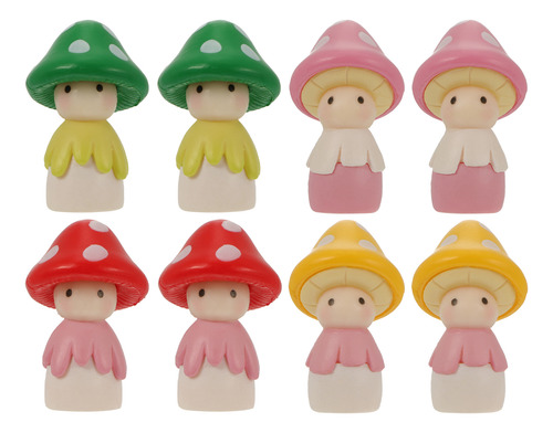 Minibolas De Dibujos Animados Con Setas Y Hongos, 8 Unidades