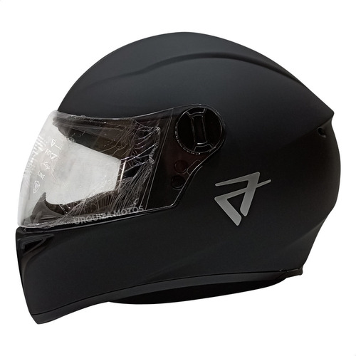 Casco Moto Integral Vertigo V50 Monochrome Negro Mate Um