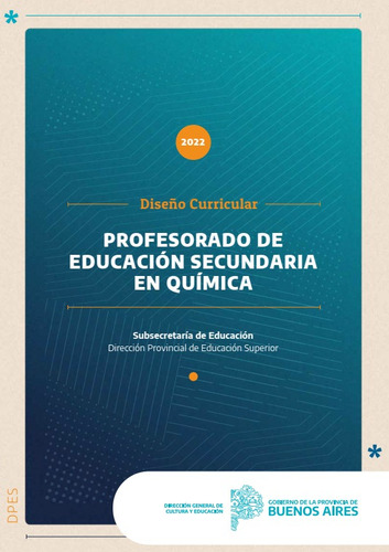 Diseño Curricular Educación Secundaria Química Prov Bs As