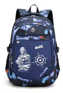 Mochila Escolar Primaria Secundaria Camuflaje P/laptop Viaje