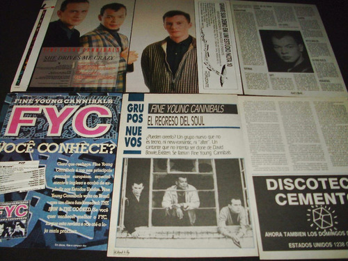 (ac019) Fine Young Cannibals * Recortes Revistas Clippings