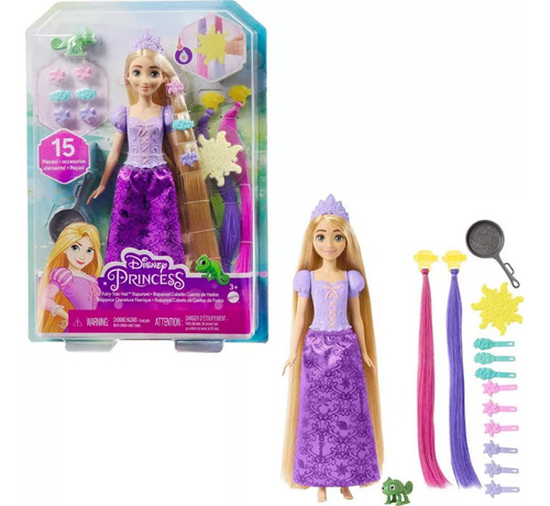 Disney Princesa Muñeca Rapunzel Con Pelo De Cuentos De Hadas
