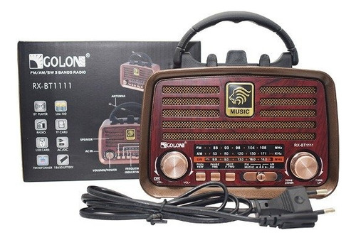 Radio Vintage Bluetooth Golon Icf-f25