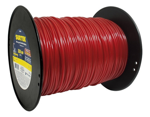 Nylon Desbrozadora Rojo Carrete 2.7mm X 224mt Surtek