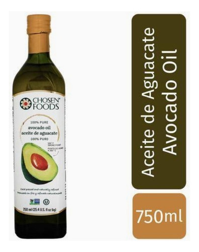 Chosen Foods Aceite De Aguacate 750 Ml