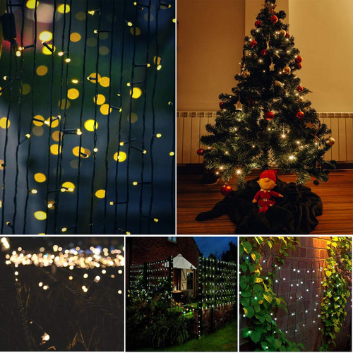 Luces Led Mini 100 Para Decoración Navidad 11m Impermeables