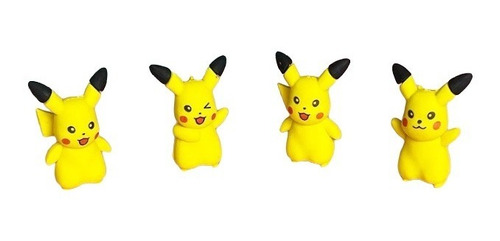 Borrador En Forma De Pikachu Pack X 6 Kawaii Papeleria 