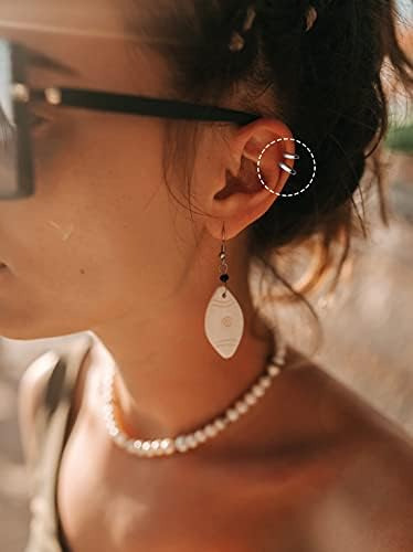 Cusua 3 Pares De Pendientes De Aro De Plata Para Hombre Y Mu