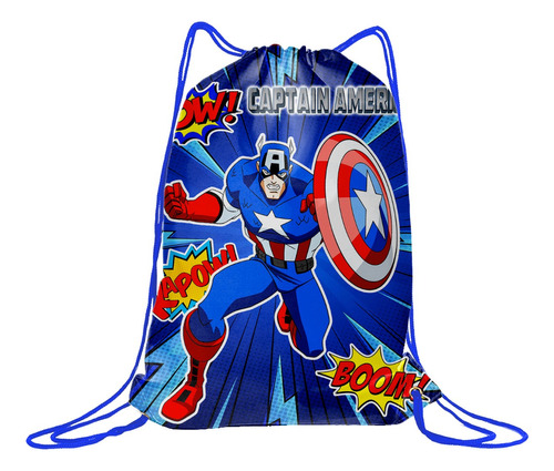 25 Morralitos Infantiles Bolo Fiestas - Capitan America 