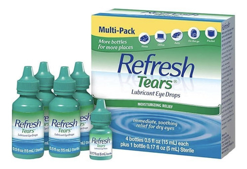 Refresh Tears Lubricant Eye Drops 5 Botes (4 15ml + 1 De5ml)