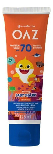 Protetor Solar Oaz Baby Shark Fps 70 Creme 6+ Meses Vegano