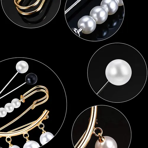 24 Piezas De Suéter Con Clips Para Chales, Vestidos De Perla