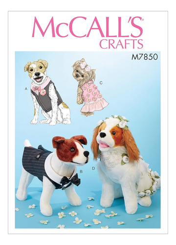 Mccall Pattern M7850osz  M7850osx Ropa Mascotas, Tallas...