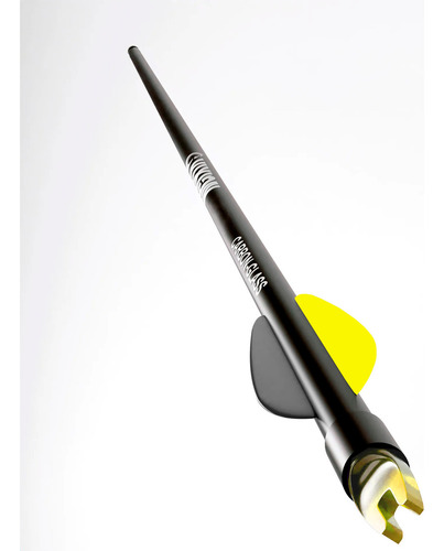 06 Flechas Arco E Flecha Fibercarbon Drone + 10 Alvos Fita Cor Amarelo