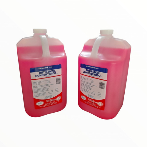 2 Desinfectantes Antibenzil Rojo / Galón / Envío Gratis 