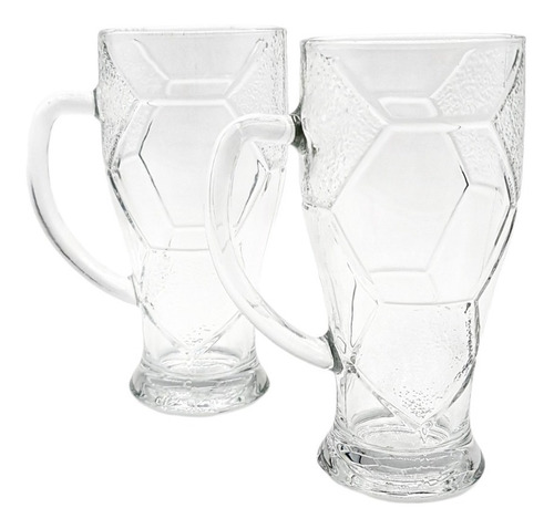 Vasos Cerveceros Set 2 Piezas Shop 500ml Futbol