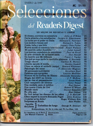 Selecciones Del Reader´s Digest Nº98 Enero 1949