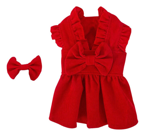 Vestido De Princesa De Navidad Para Cachorros, Conjunto De M