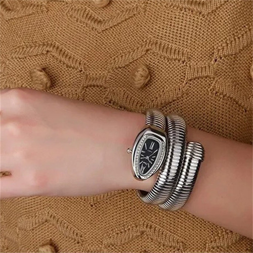 Reloj De Pulsera Mujer Cussi Serpente Cobra