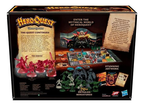 Sistema De Juego Hasbro Gaming Avalon Hill Heroquest, Fantas
