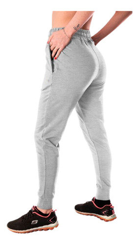 Pantalón Jogging Recto Clásico Con Puño Unisex