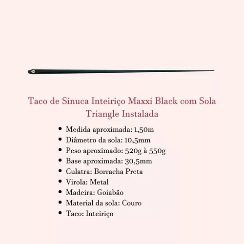 2 Tacos Sinuca Bilhar Ipê Com Virola E Sola De Couro, Magalu Empresas