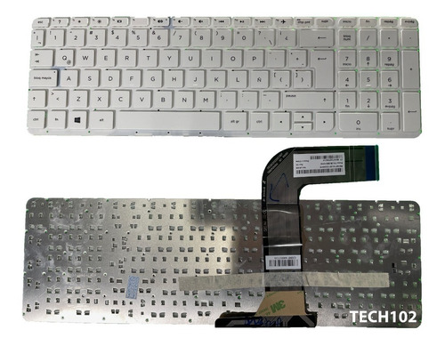 Teclado Compatible Hp Pavilion 15-p 17-f Blanco