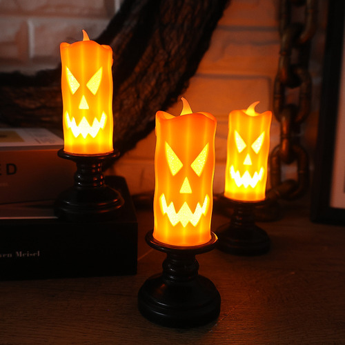 Lámpara Electrónica Sin Llama Con Velas Led De Halloween, 10